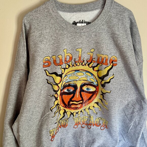 NWT Urban Outfitters Oversized Crew Neck Sweatshirt Sublime Sz L/XL - Picture 1 of 4